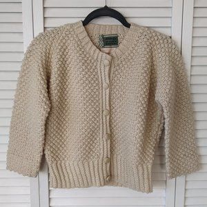 Vintage Kennedy of Ardara Irish knit 100% wool sweater